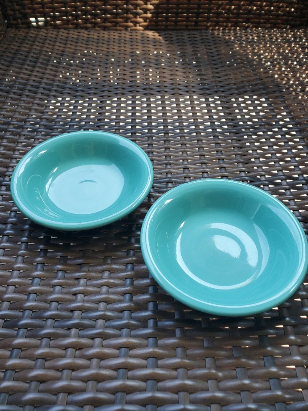 Fiesta Fiestaware set of 2 Fruit Bowls Turquoise